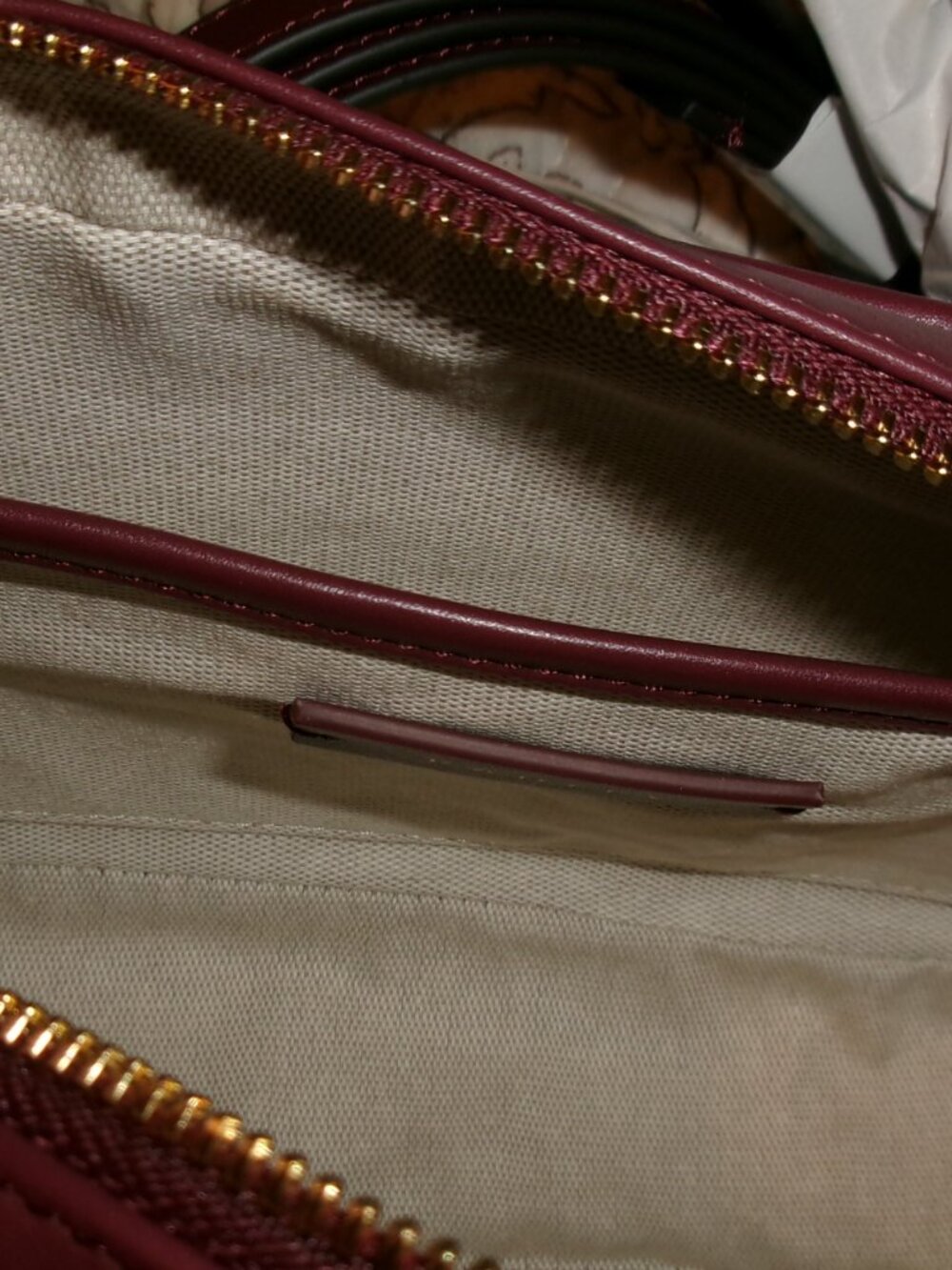NWT Radley London Dark Red Leather Hadley Lane Zip Crossbody and Zip Wallet Set - Picture 4 of 12
